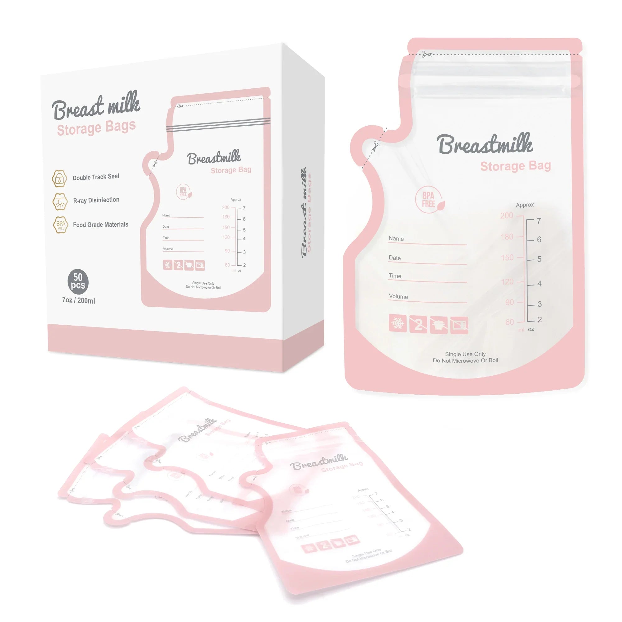 Evite 50 Oppbevaringsposer for Morsmelk