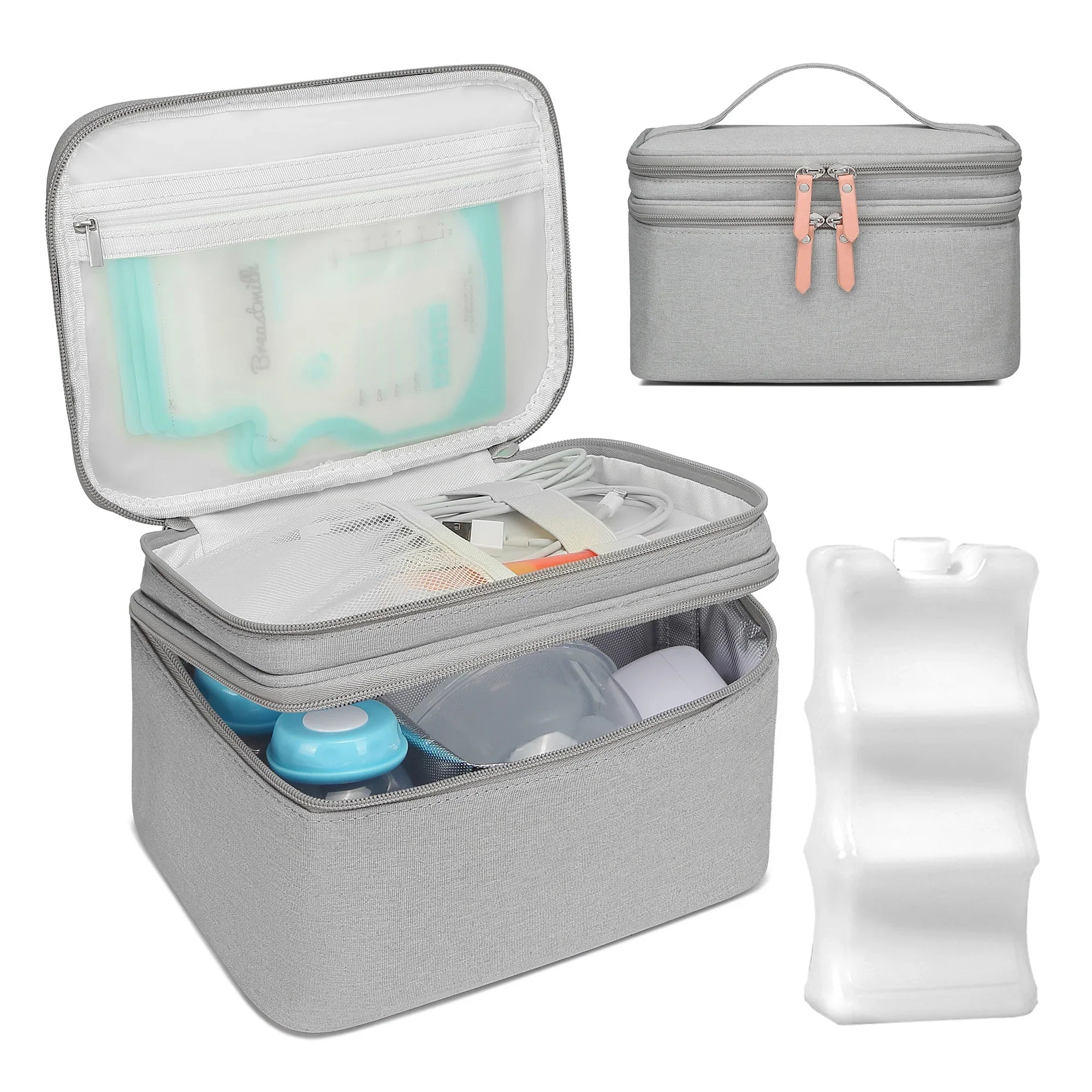 Evite Portable Cooler Bag + Element - Light Grey