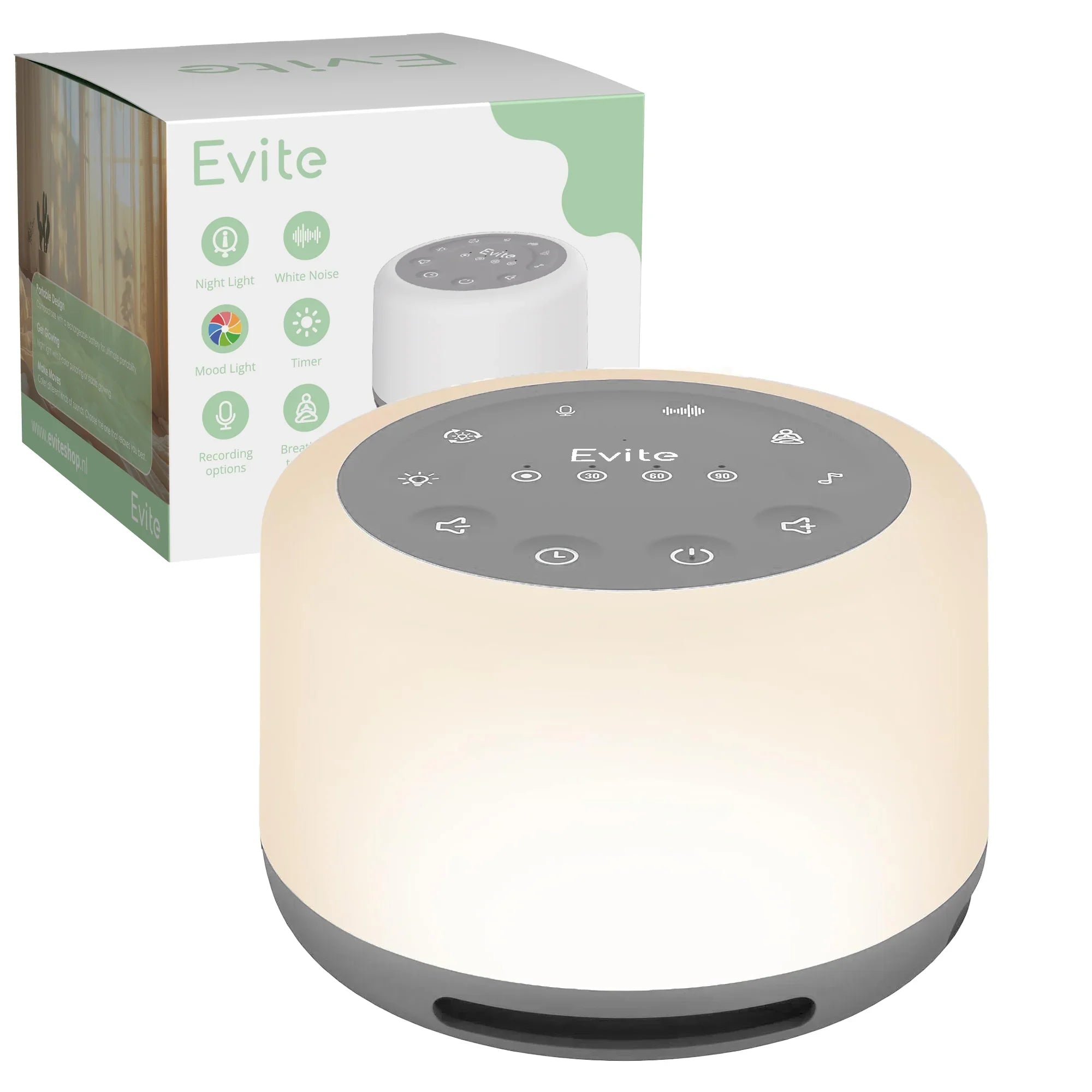 Evite White Noise Machine - White